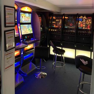 Spilleautomat på Møn